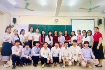 Ngoại khóa “Vui học tiếng Việt – Chào đón Tết cổ truyền Bunpimay” của Lưu học sinh Lào tại Trường Hữu Nghị T78