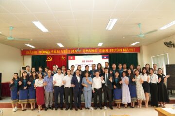 Trường Hữu Nghị T78 tổ chức Bế giảng khóa Bồi dưỡng tiếng Việt ngắn  hạn cho cán bộ Ngân hàng liên doanh Lào – Việt nước CHDCND Lào
