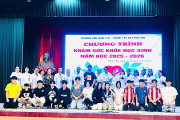 Tổ chức thành công khám sức khỏe học sinh-sinh viên năm học 2025 – 2026